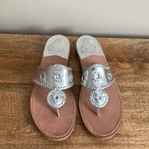 Metallic Silver Jack Rogers Size 11